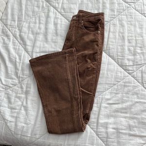 Brown corduroy boot cut jeans. Size XS. SHEIN